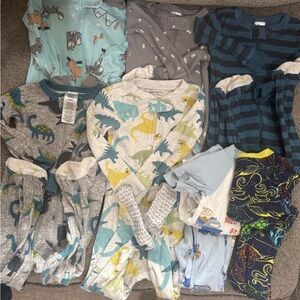 Assorted Baby Pajamas with Dinosaur and Animal Prints